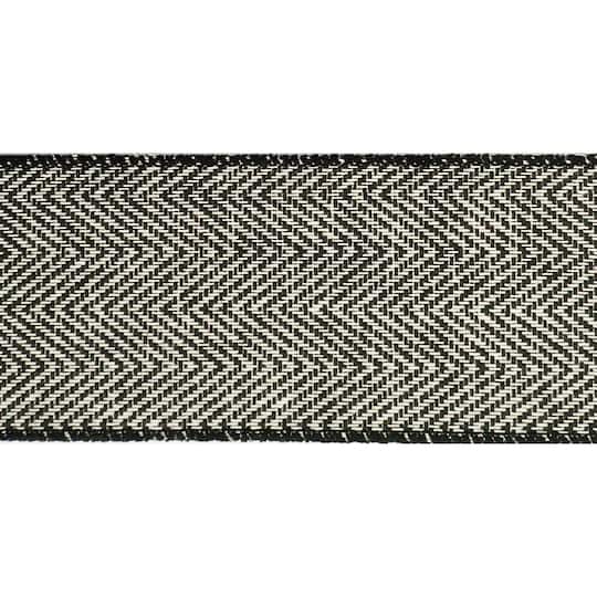 2.5" x 25ft. Herringbone Wired Ribbon by Celebrate It™